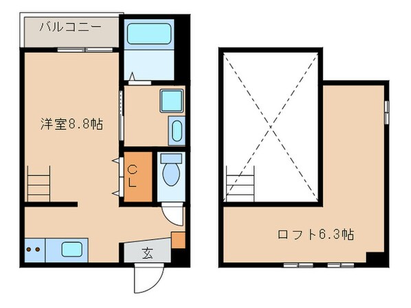 Ferveur本陣の物件間取画像